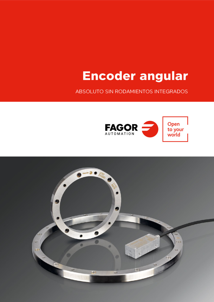 Absolute angular encoder without integral bearings