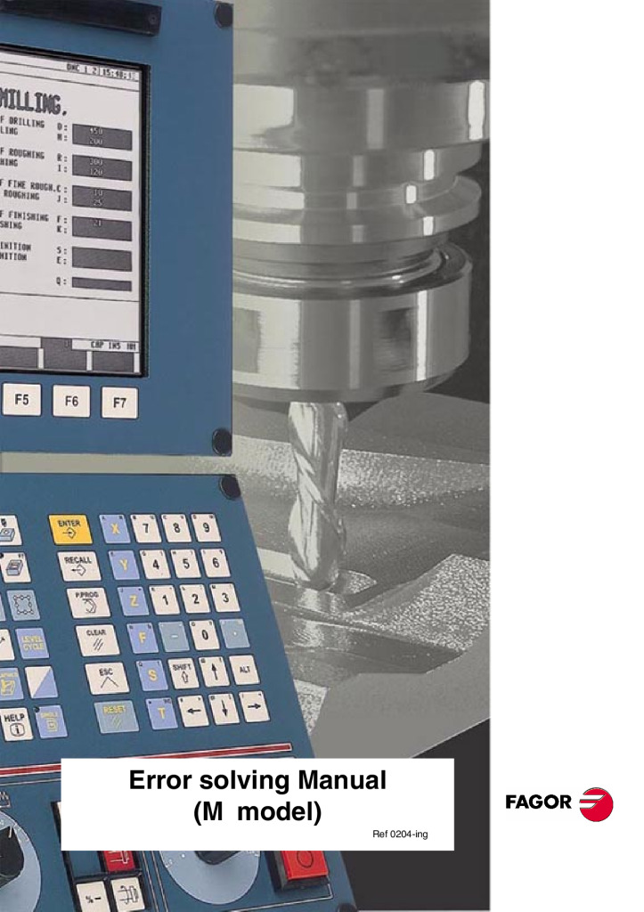 CNC 8040M Error Solving Manual