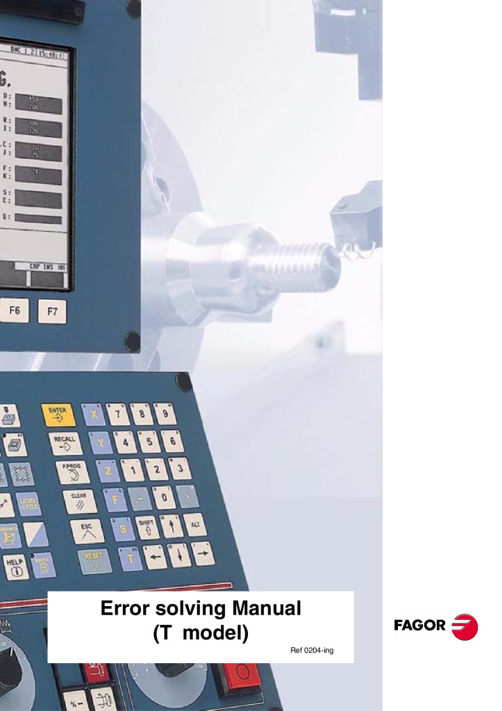 CNC 8040T Error Solving Manual