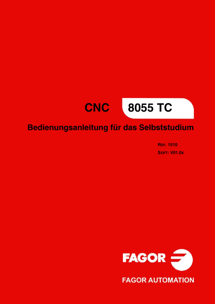 CNC 8055 TC Self-teaching Manual