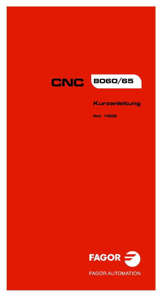 CNC 8060_8065 Quick reference