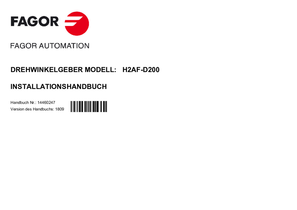 H2-D200 absolute angular encoder – Fanuc protocol