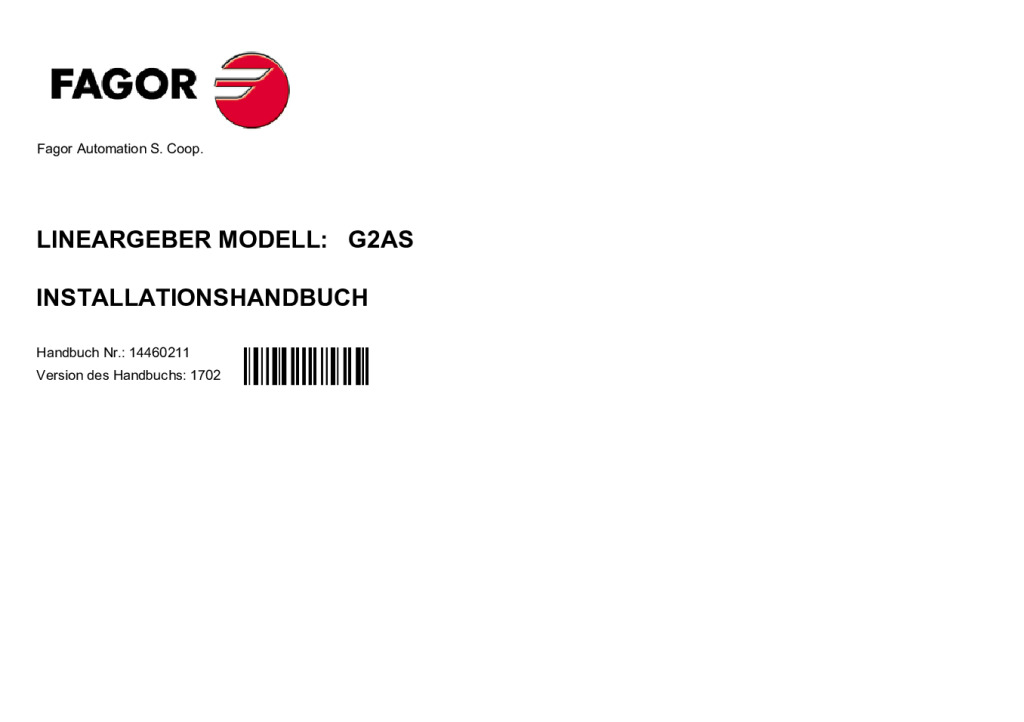 G2 model absolute linear encoder – SSI (Siemens) protocol