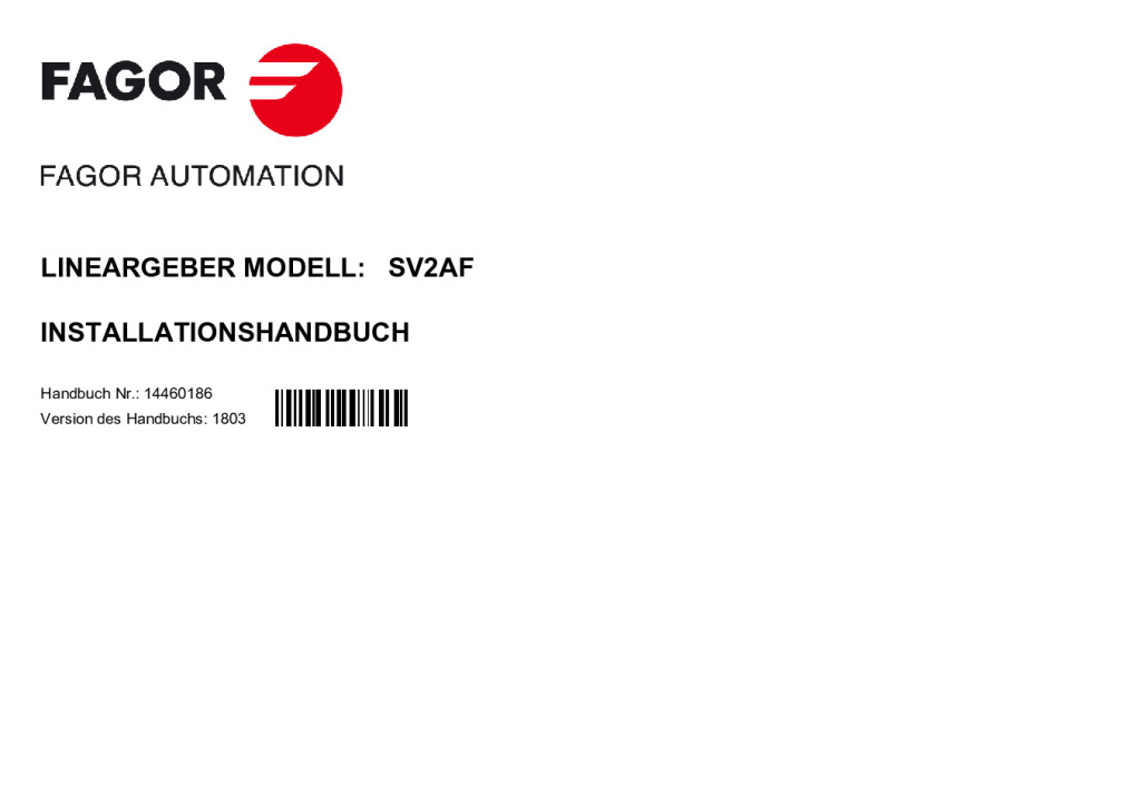 SV2 model absolute linear encoder – Fanuc protocol