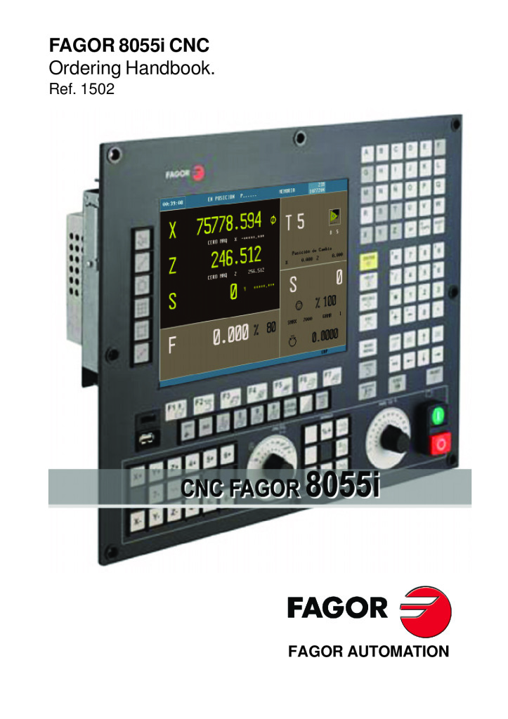 CNC 8055i Ordering Handbook