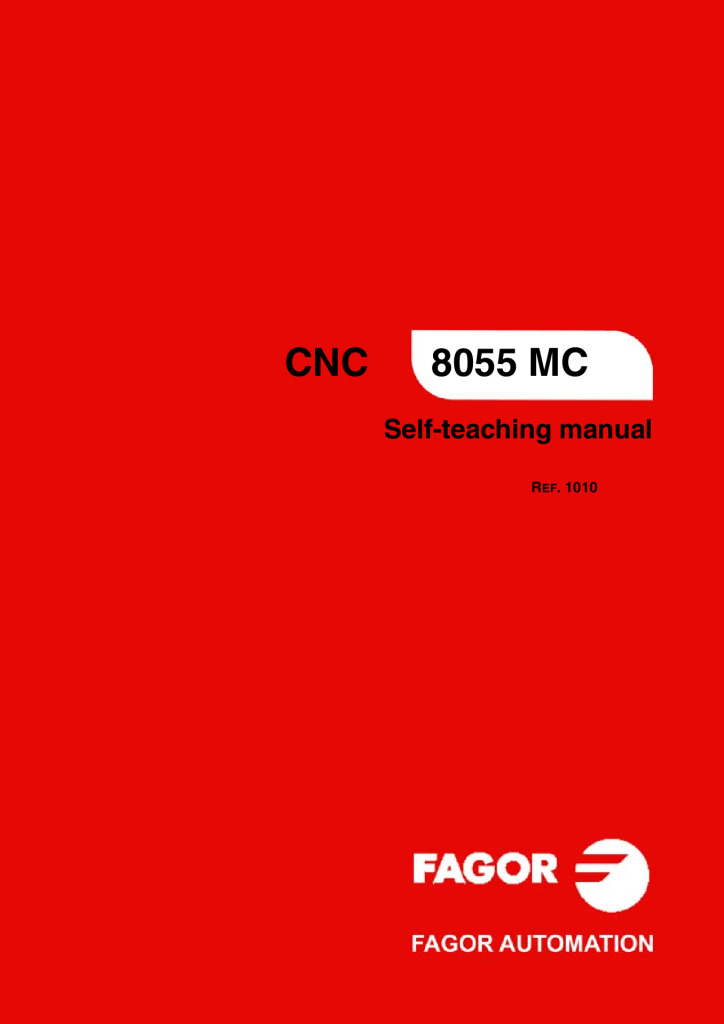 CNC 8055 MC Self-teaching Manual