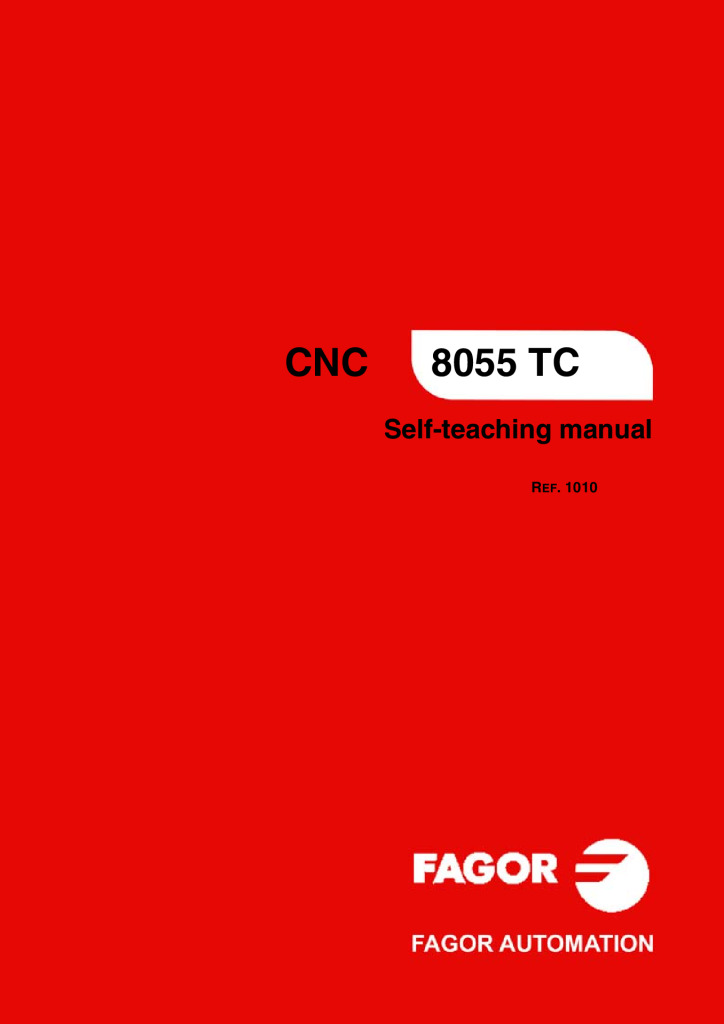 CNC 8055 TC Self-teaching Manual