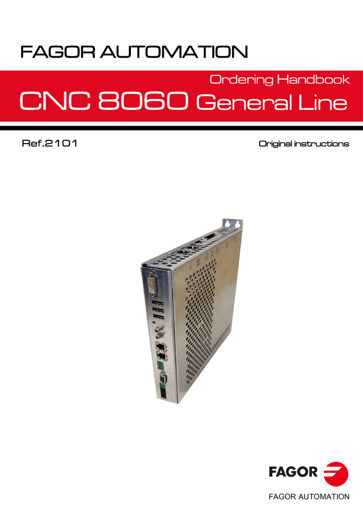 CNC 8060 GL Ordering Handbook