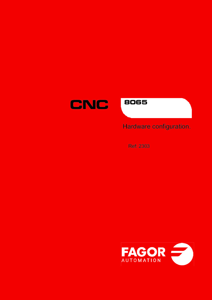 CNC 8065. Hardware configuration.