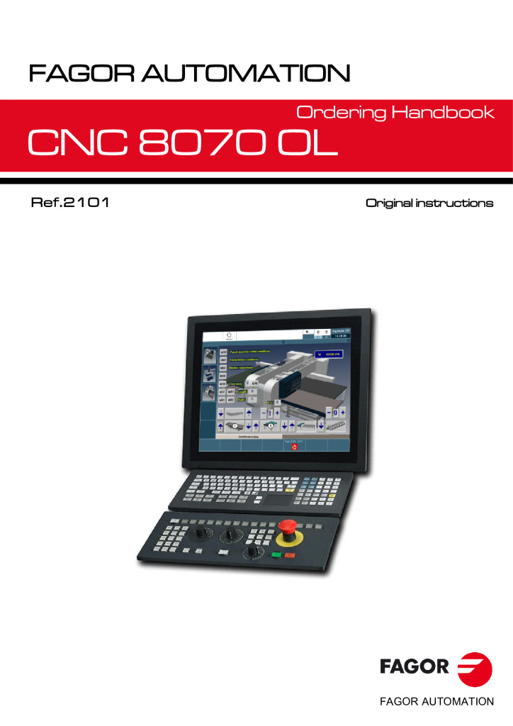 CNC 8070 OL Ordering Handbook