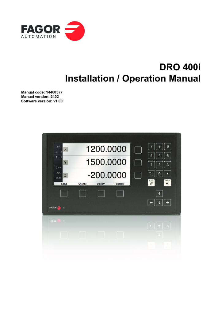 Readout 400i – 3 axis