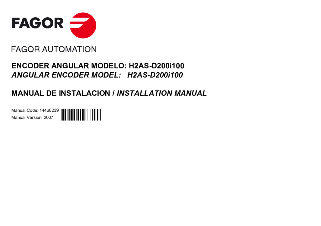 H2-D200i100 absolute angular encoder – SSI (Siemens) protocol