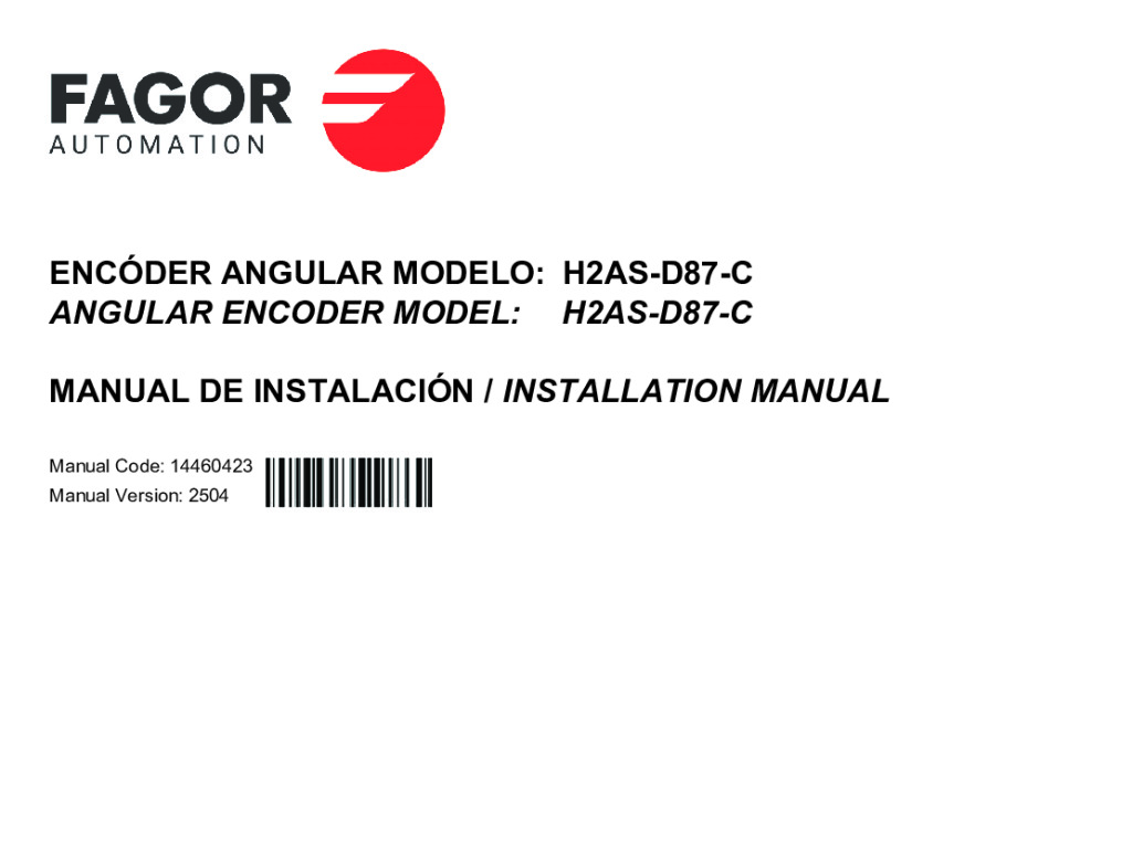 H2-D87-C absolute angular encoder –  SSI (Siemens) protocol