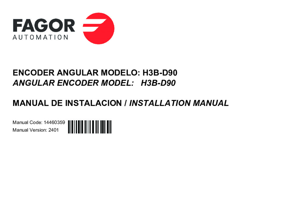 H3-D90 absolute angular encoder – SSI (Fagor) protocol