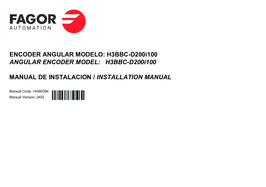 H3-D200i100 absolute angular encoder – BiSS C protocol