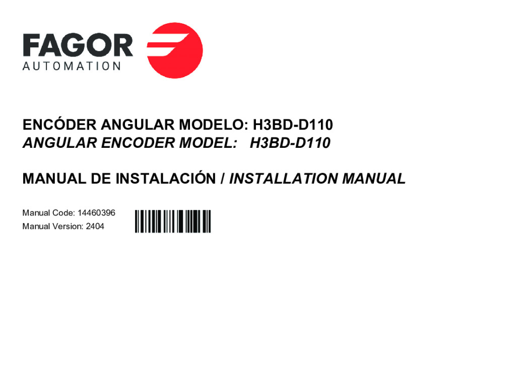 H3-D110 absolute angular encoder – Fanuc protocol