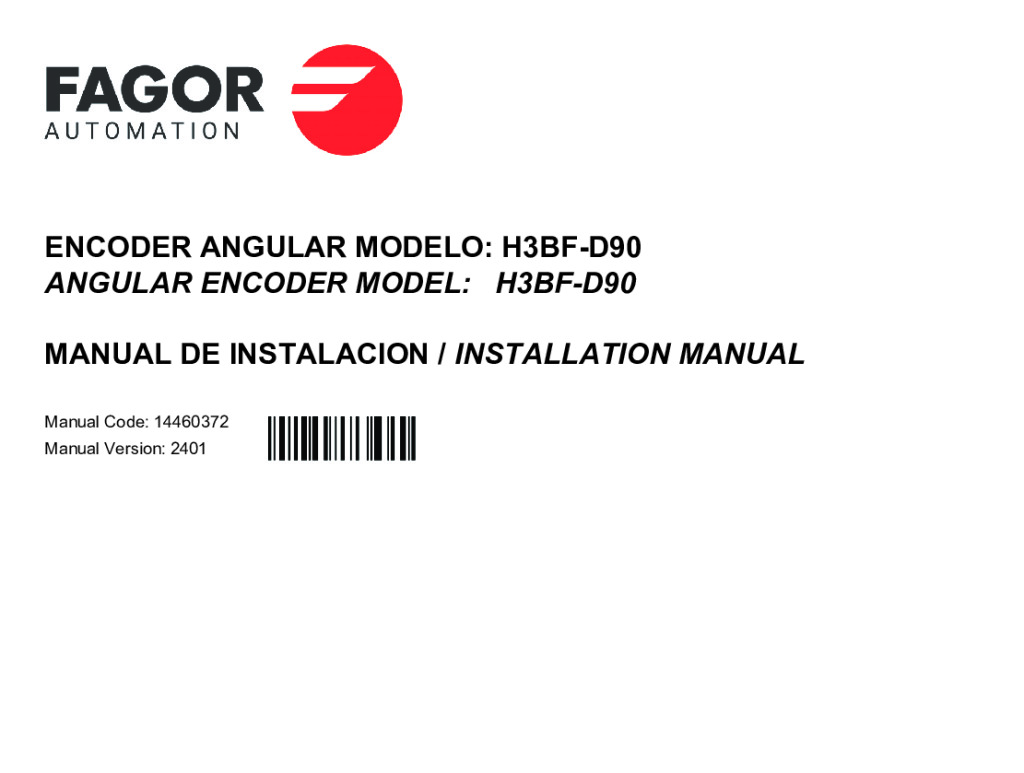 H3-D90 absolute angular encoder – Fanuc protocol