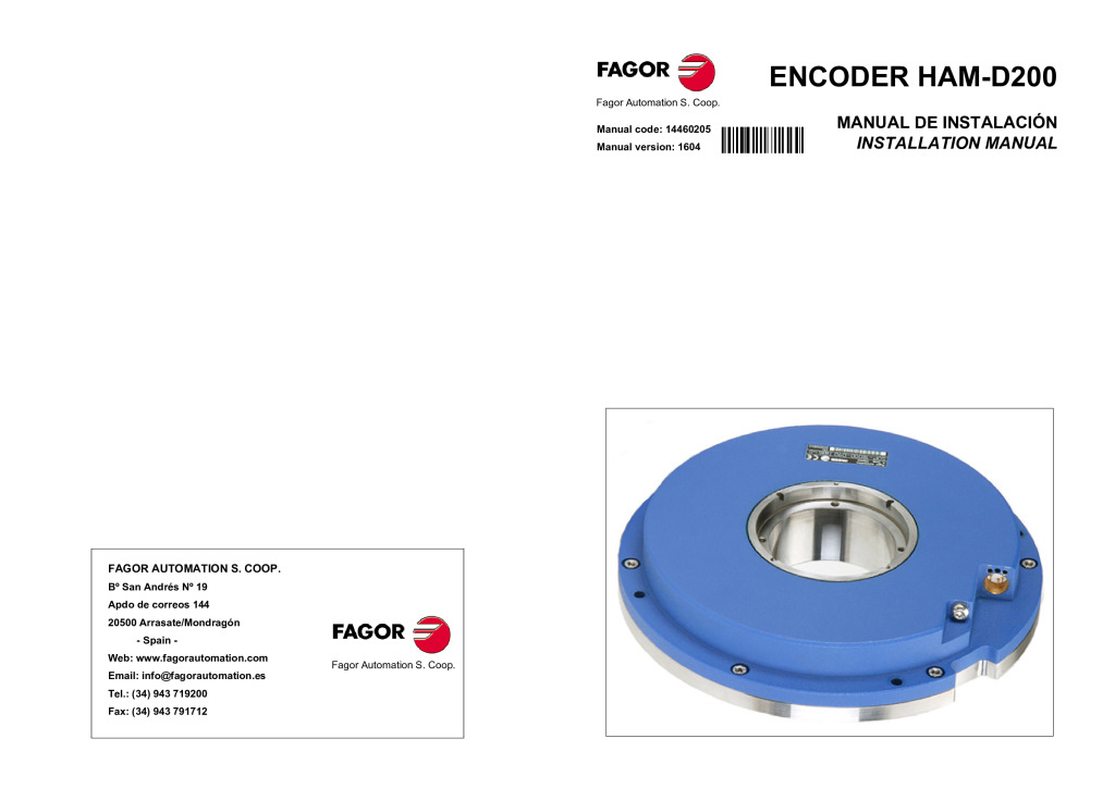H-D200 absolute angular encoder – Mitsubishi protocol