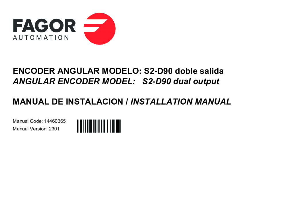 S2 Angular encoder-1024-D90 incremental_double output