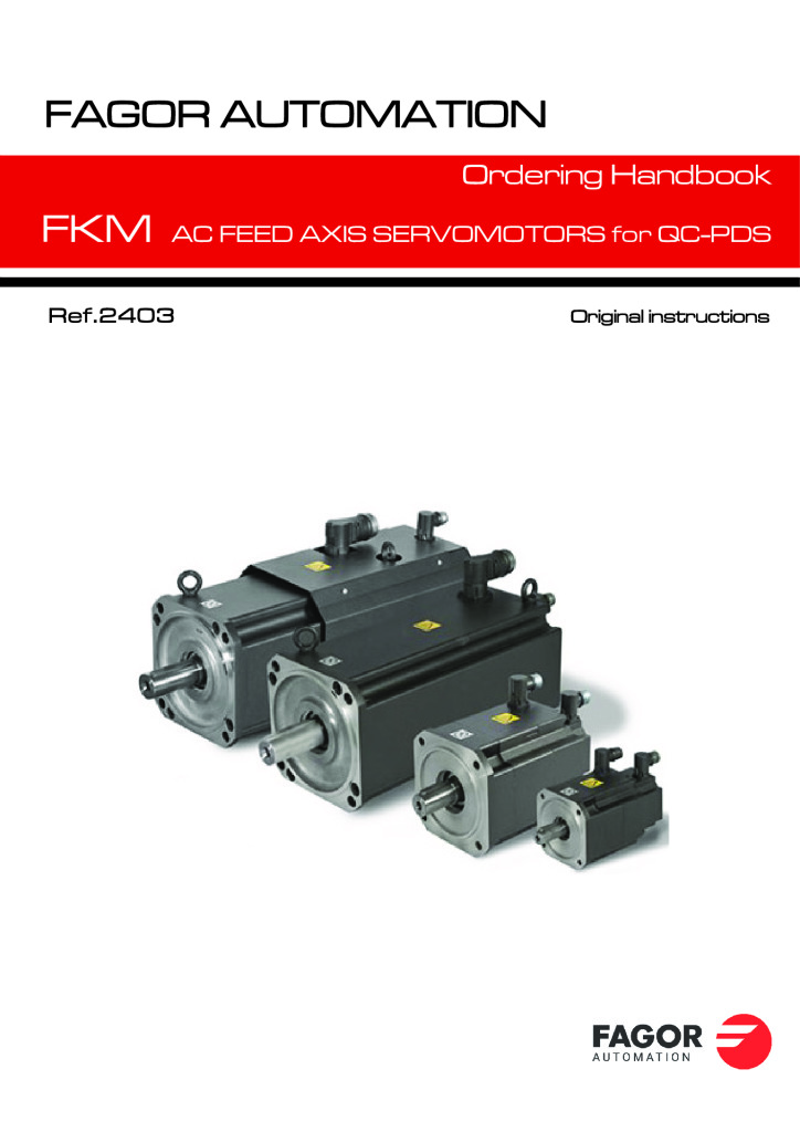 FKM for QC-PDS. Ordering Handbook