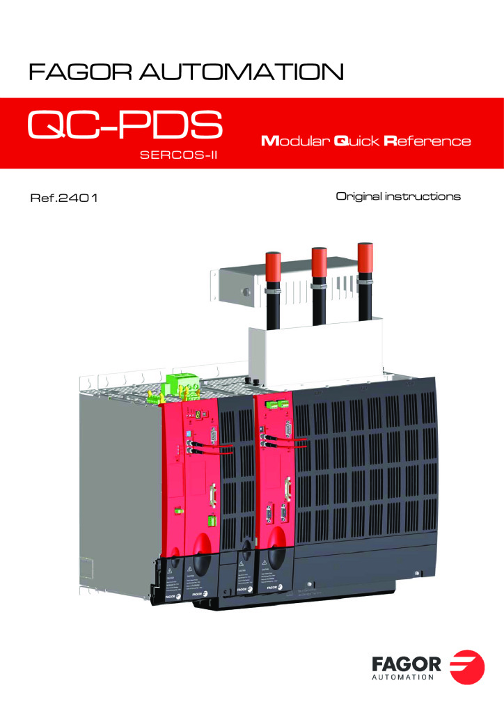 QC-PDS. SERCOS-II. Quick Reference