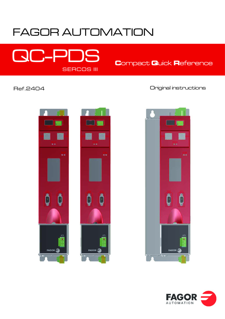 QC-PDS. Compact Quick Reference
