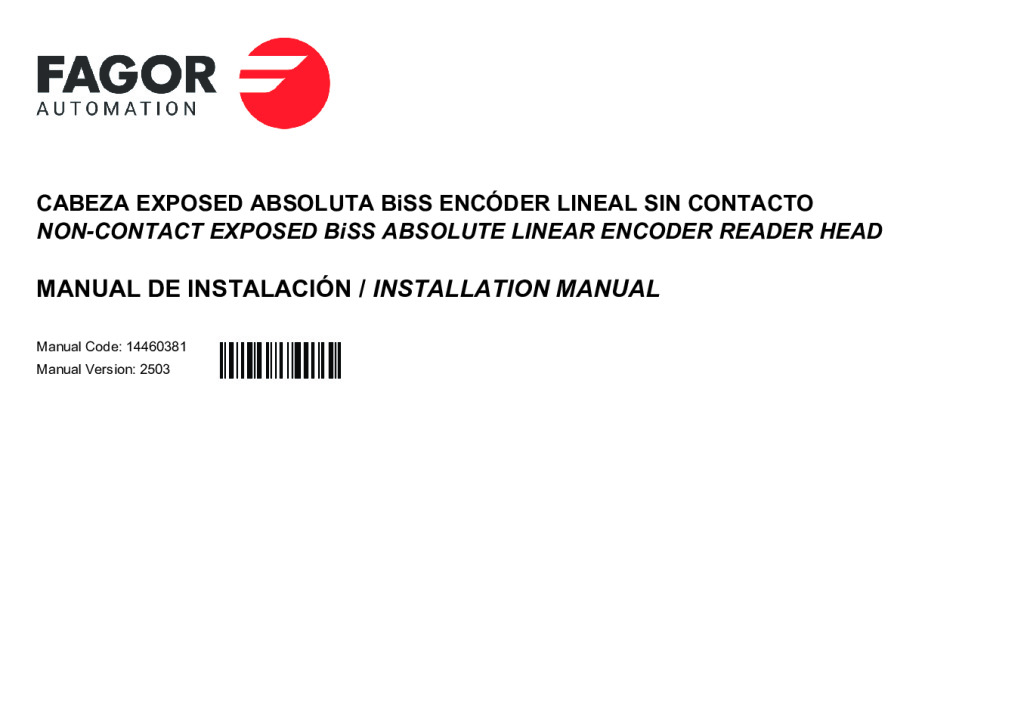 Non-contact absolute open linear encoder-BiSS C read head protocol