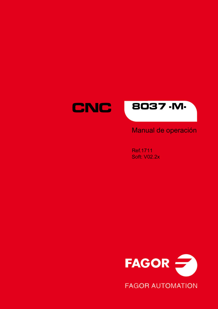 CNC 8037M Operating Manual