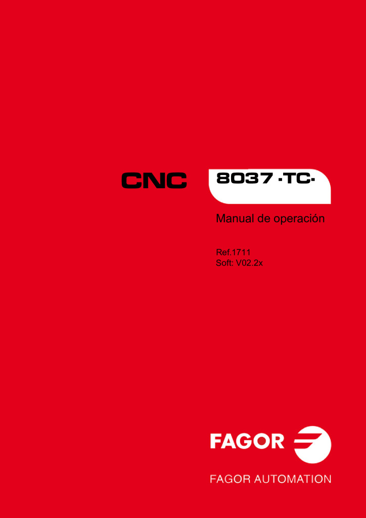 CNC 8037TC Operating Manual