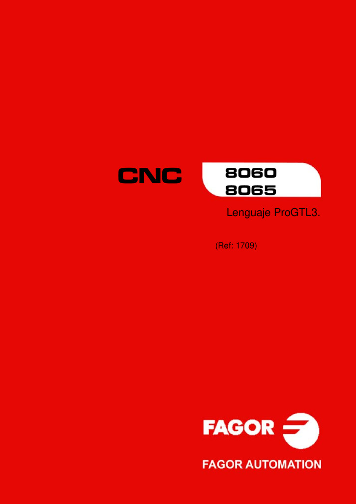 CNC 8060/8065 ProGTL3 language.