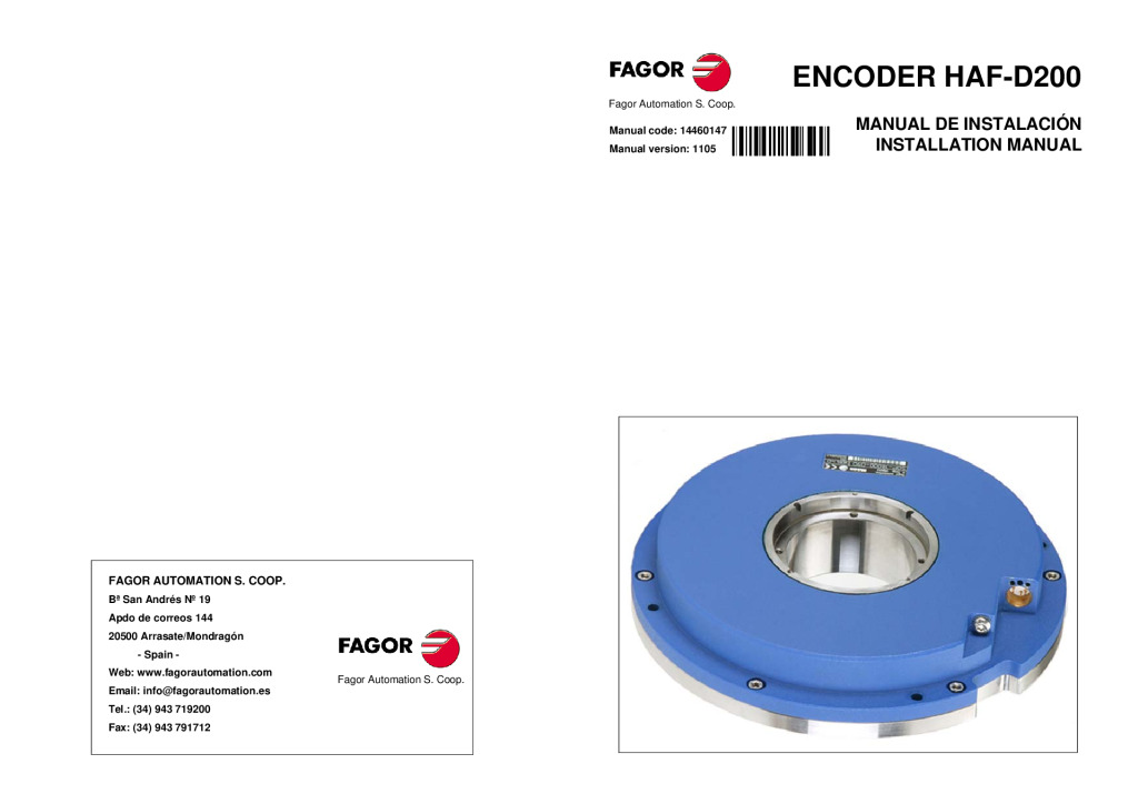 H-D200 absolute angular encoder – Fanuc protocol