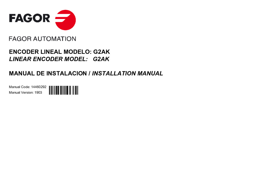 G2 model absolute linear encoder – Yaskawa protocol