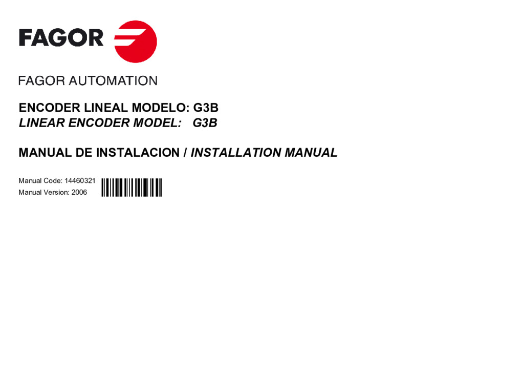 G3 model absolute linear encoder – SSI (Fagor) protocol