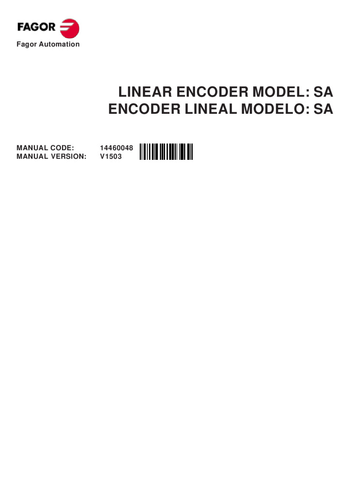 S model absolute linear encoder – SSI (Fagor) protocol
