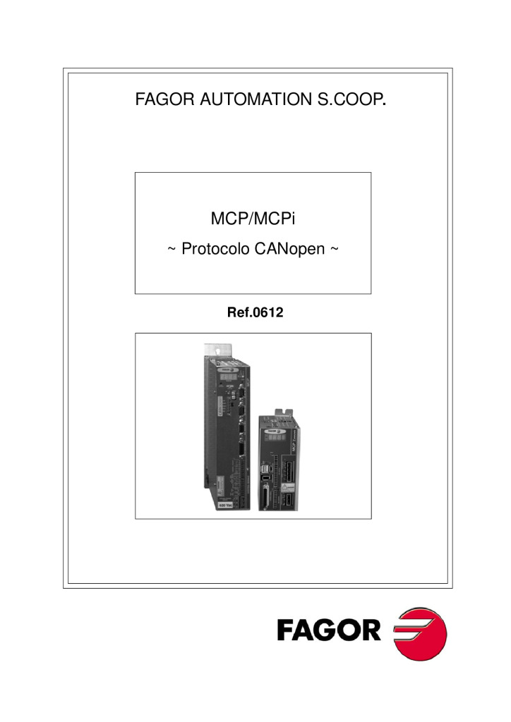 MCP/MCPi. CANopen protocol