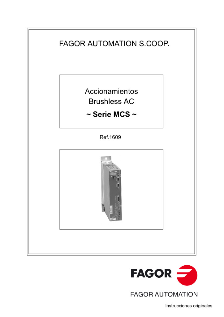 MCS. User Manual