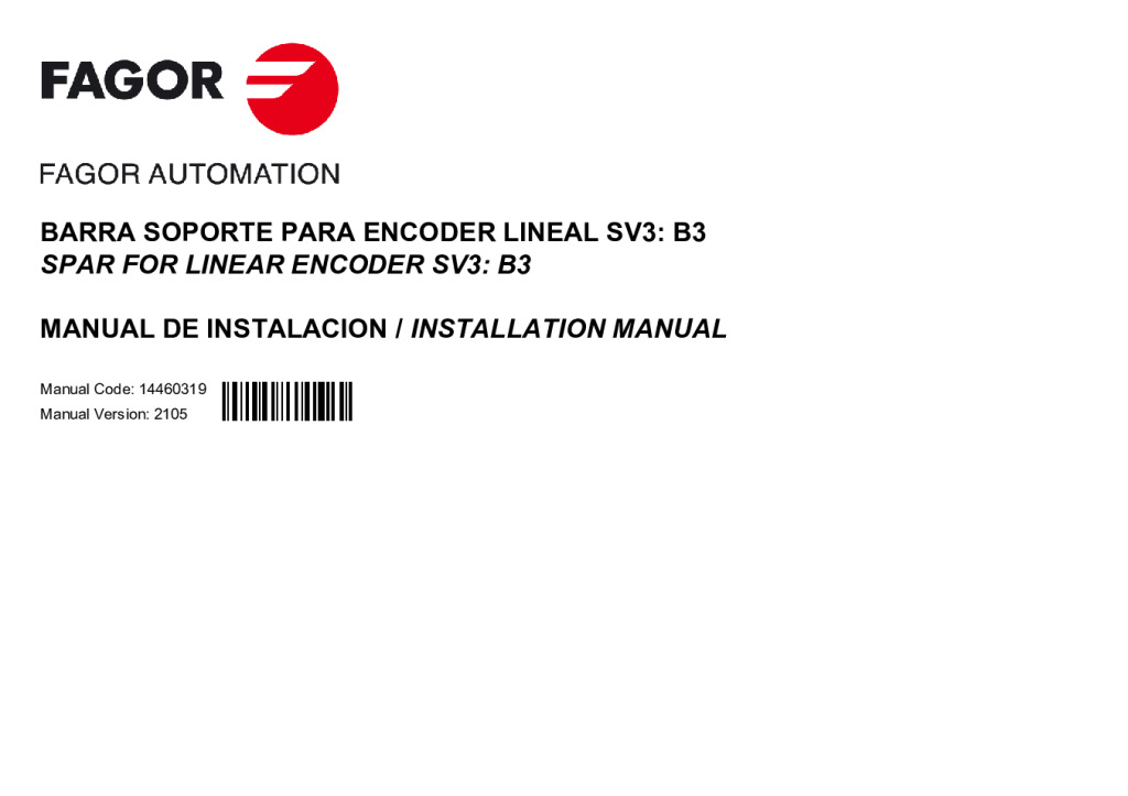 B3 model spar (SV3 linear encoder)