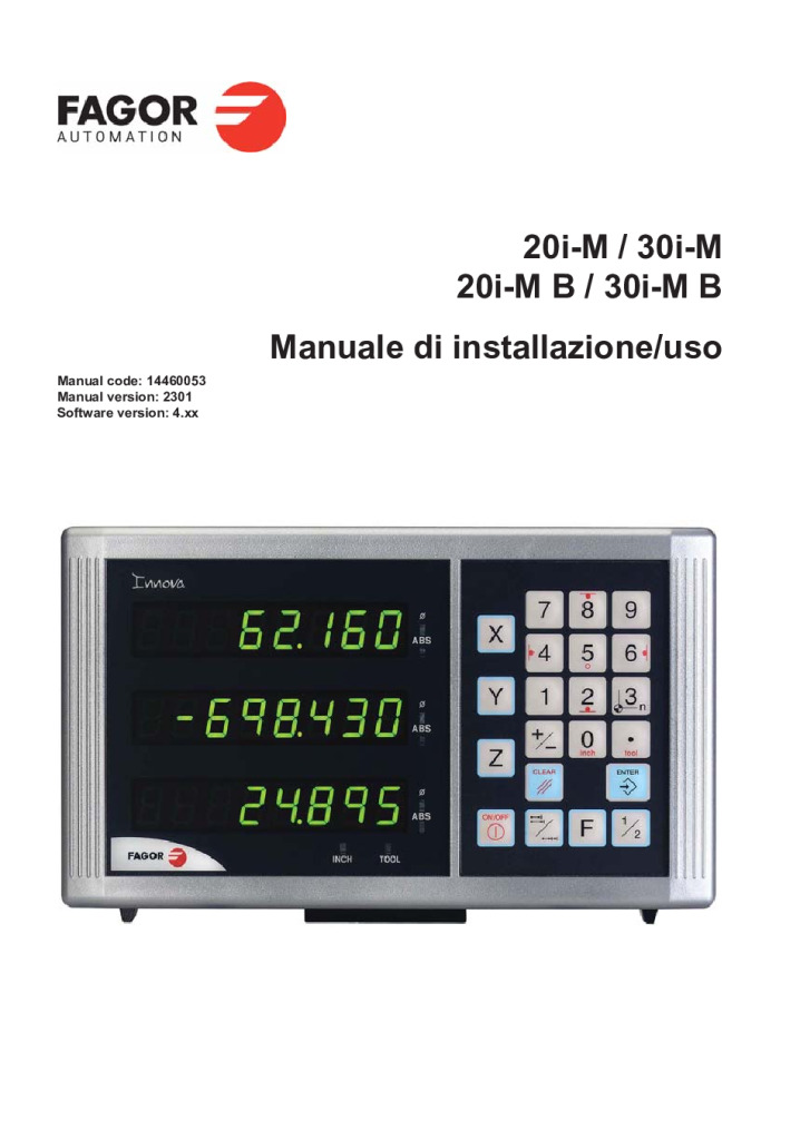 Readout Innova DRO – 2 and 3 Axis Milling Machine