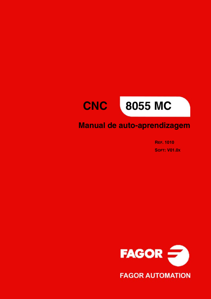 CNC 8055 MC Self-teaching Manual